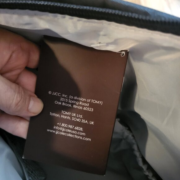 JJ Cole Diaper Bag Metra Baby Bag NWT Grey and Black - Picture 8 of 12